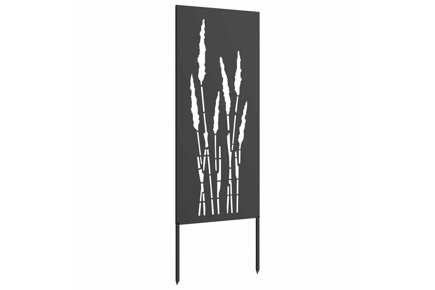 Garden Privacy Screen Black 50 X140cm Cold-rolled Steel-5