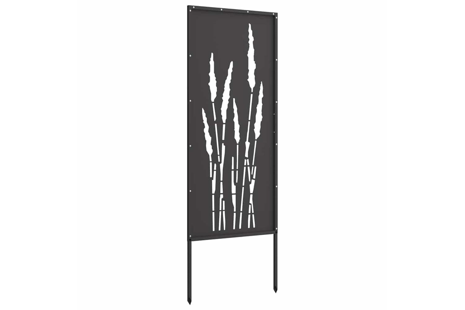 Garden Privacy Screen Black 50 X140cm Cold-rolled Steel-7