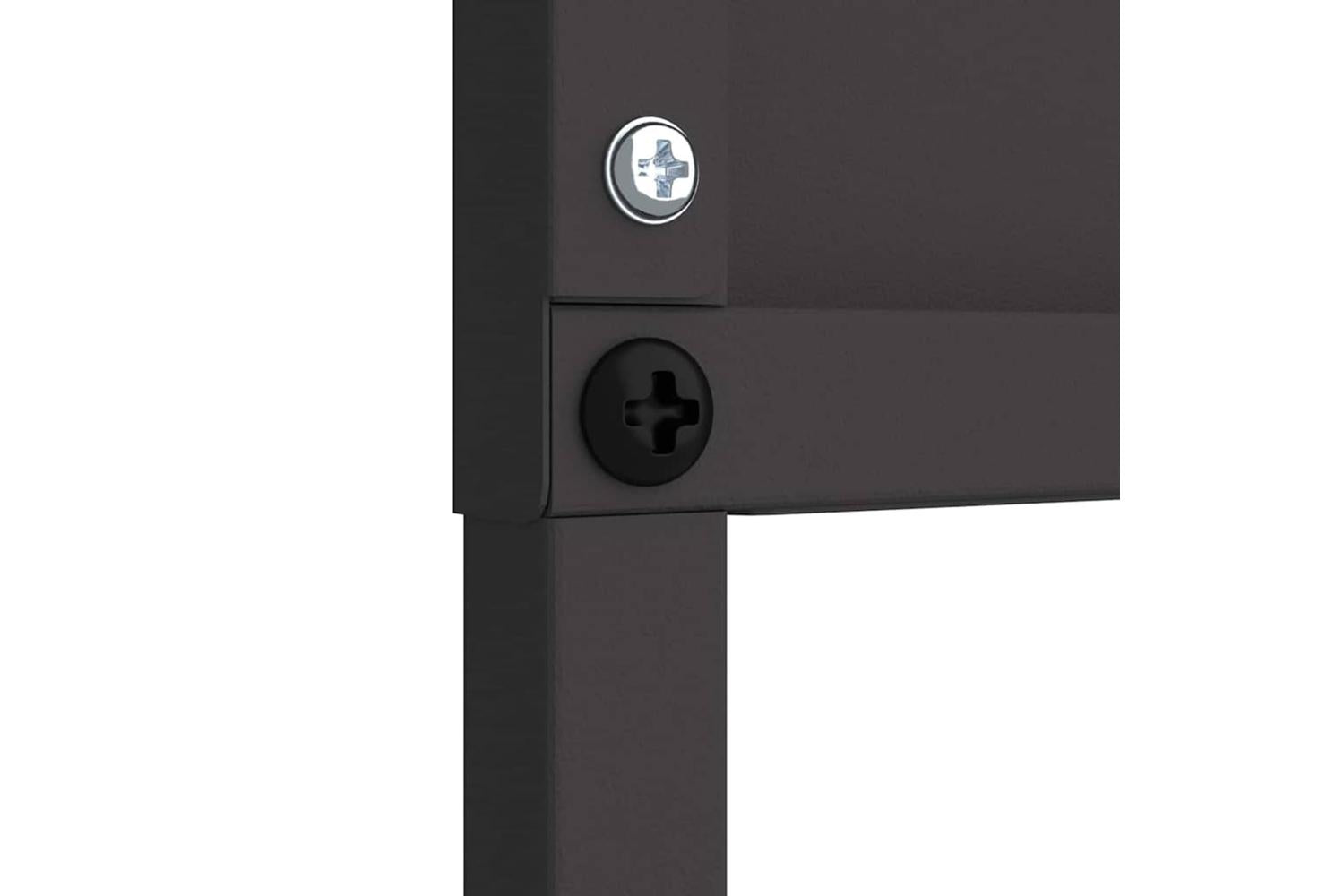 Garden Privacy Screen Black 50 X140cm Cold-rolled Steel-6