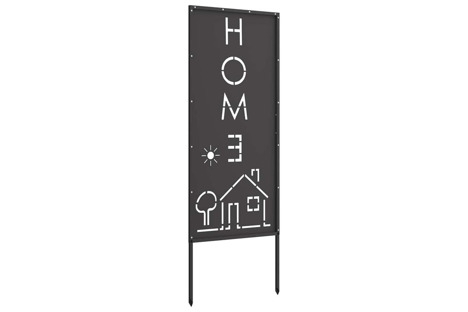 Garden Privacy Screen Black 50 X140cm Cold-rolled Steel-5
