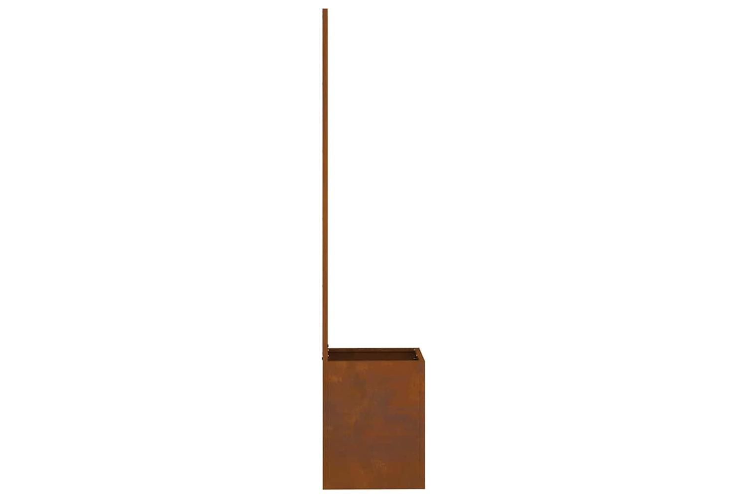 Garden Privacy Screen Floral Rusty 32 X 140 Cm Weathering Steel-7