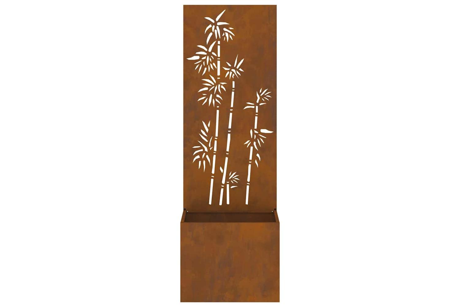 Garden Privacy Screen Floral Rusty 50 X 140 Cm Weathering Steel-7