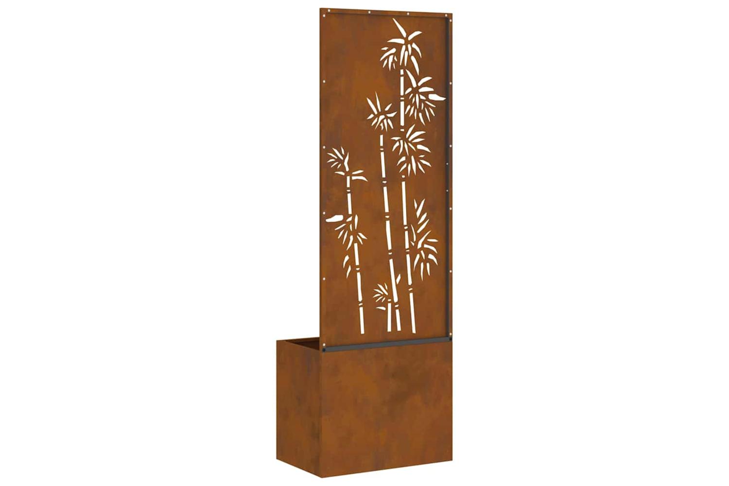 Garden Privacy Screen Floral Rusty 50 X 140 Cm Weathering Steel-10