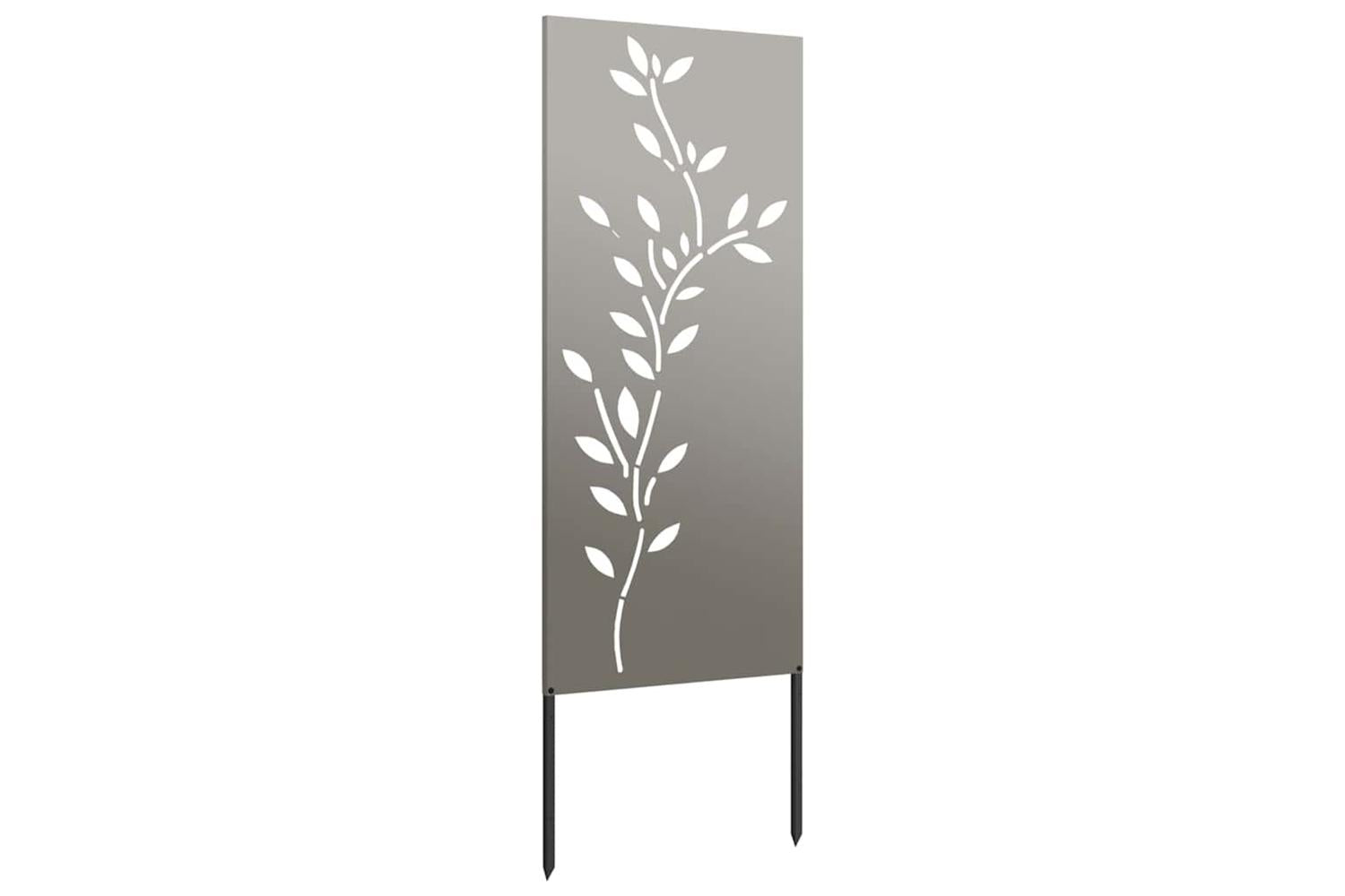 Garden Privacy Screen Floral Rusty 50 X140cm Weathering Steel-5