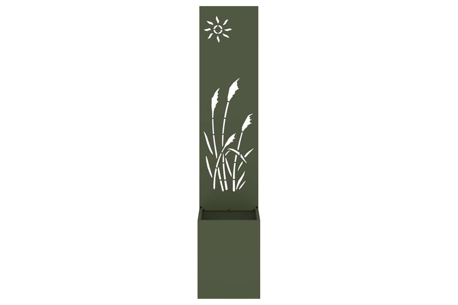 Garden Privacy Screen Olive Green 32 X 140 Cm Cold-rolled Steel-5