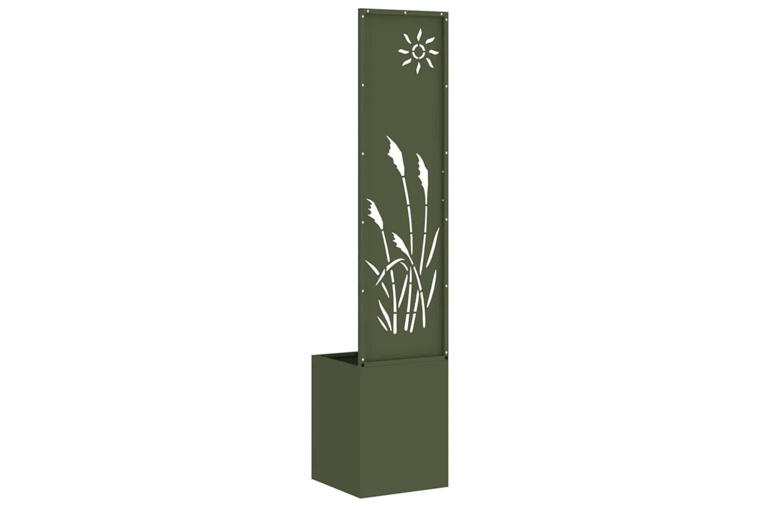 Garden Privacy Screen Olive Green 32 X 140 Cm Cold-rolled Steel-7