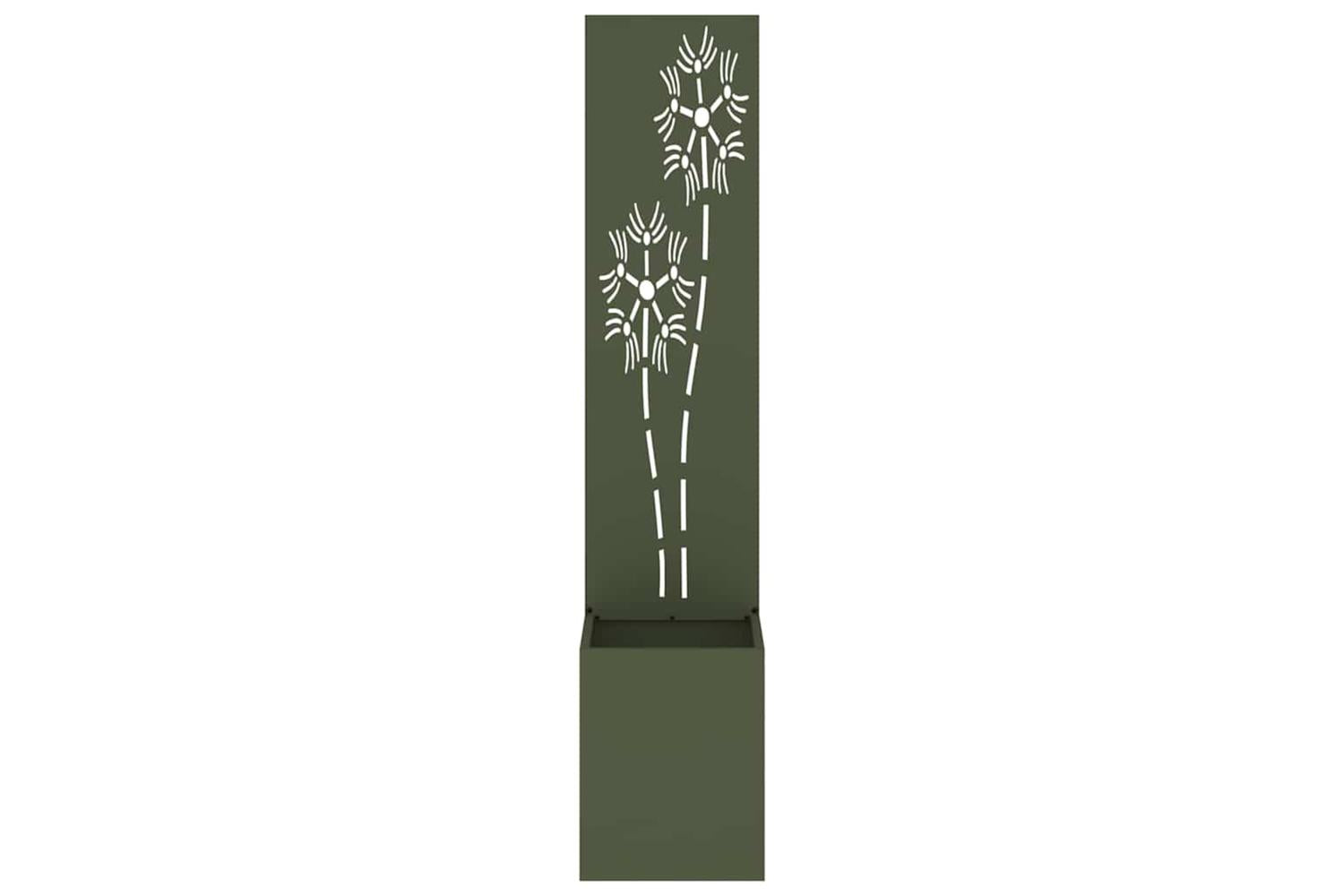 Garden Privacy Screen Olive Green 32 X 140 Cm Cold-rolled Steel-5