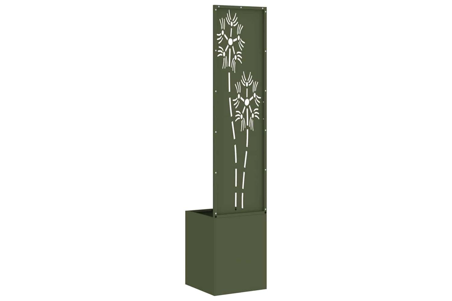 Garden Privacy Screen Olive Green 32 X 140 Cm Cold-rolled Steel-7