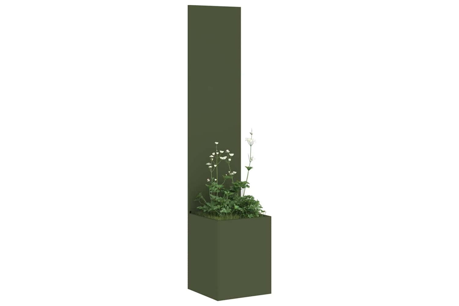 Garden Privacy Screen Olive Green 32 X 140 Cm Cold-rolled Steel-3