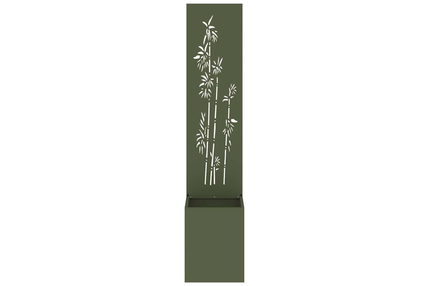 Garden Privacy Screen Olive Green 32 X 140 Cm Cold-rolled Steel-5