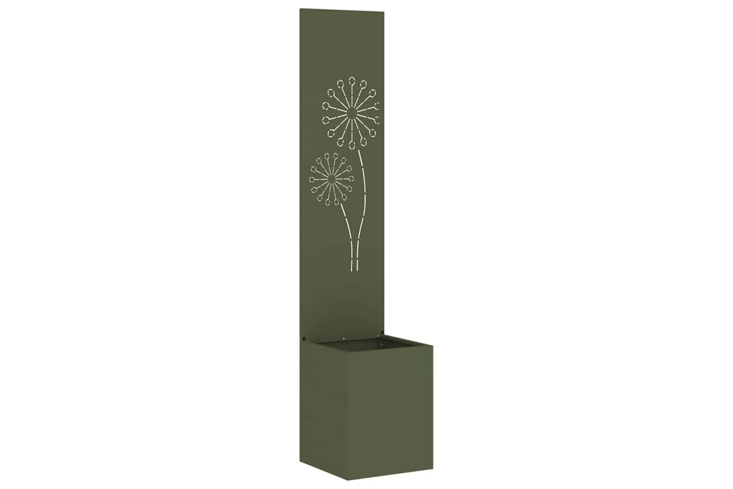 Garden Privacy Screen Olive Green 32 X 140 Cm Cold-rolled Steel-2