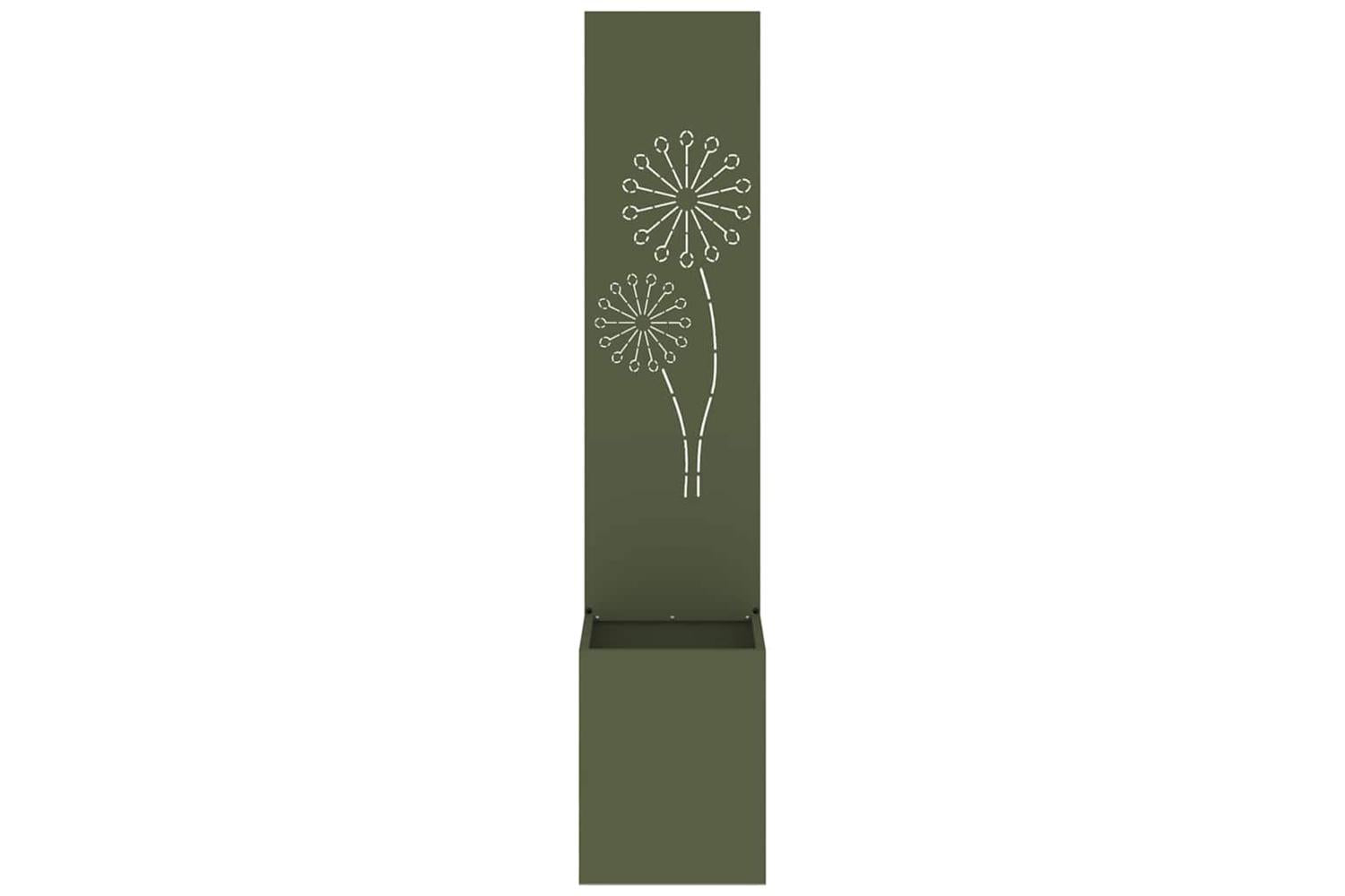 Garden Privacy Screen Olive Green 32 X 140 Cm Cold-rolled Steel-5