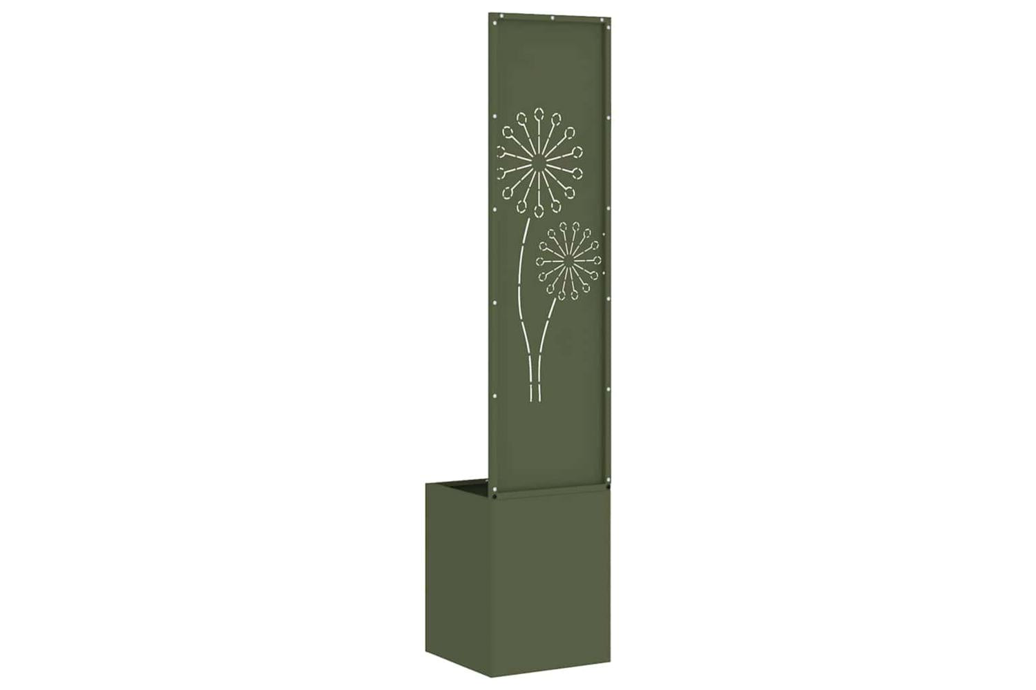 Garden Privacy Screen Olive Green 32 X 140 Cm Cold-rolled Steel-7