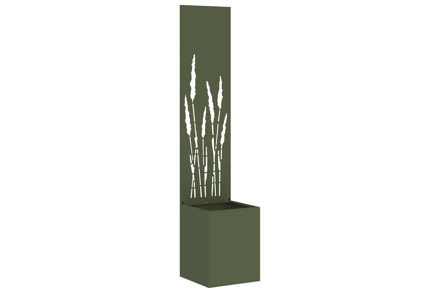 Garden Privacy Screen Olive Green 32 X 140 Cm Cold-rolled Steel-2