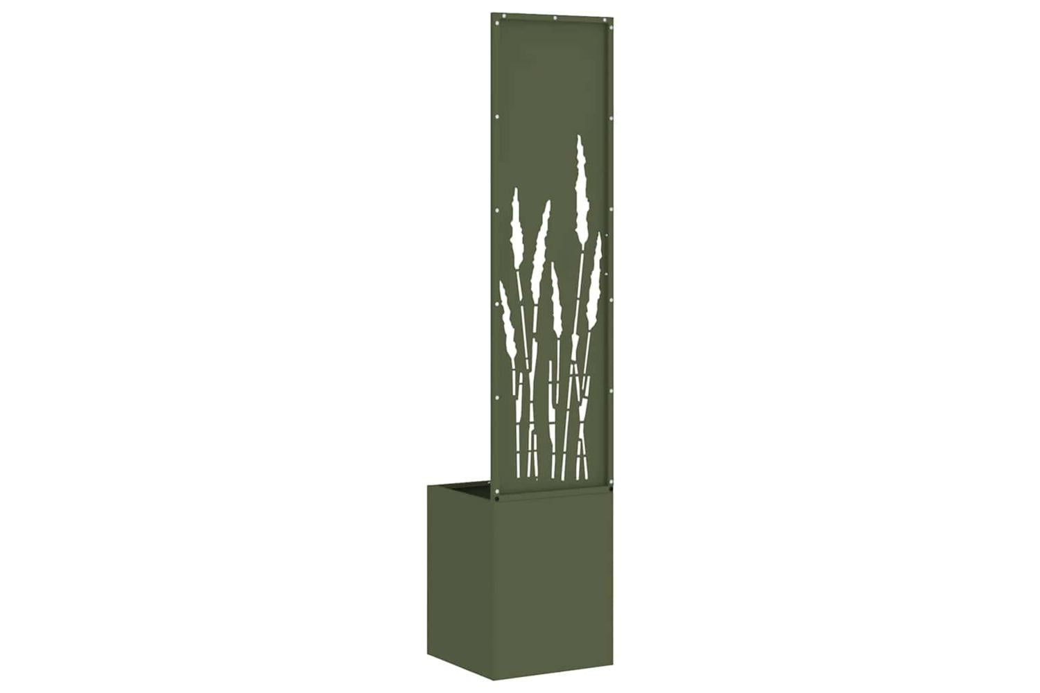 Garden Privacy Screen Olive Green 32 X 140 Cm Cold-rolled Steel-7