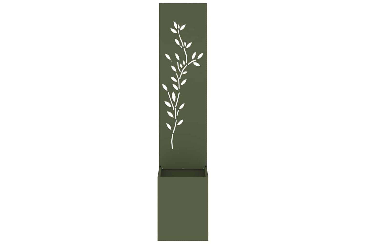 Garden Privacy Screen Olive Green 32 X 140 Cm Cold-rolled Steel-5