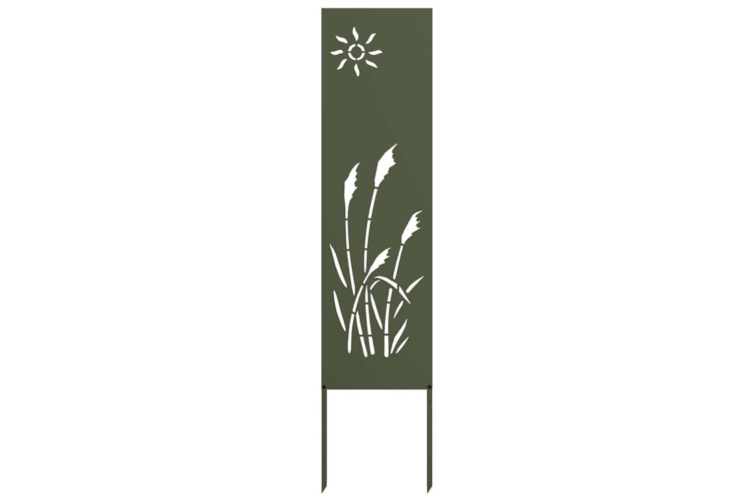 Garden Privacy Screen Olive Green 32 X140cm Cold-rolled Steel-2