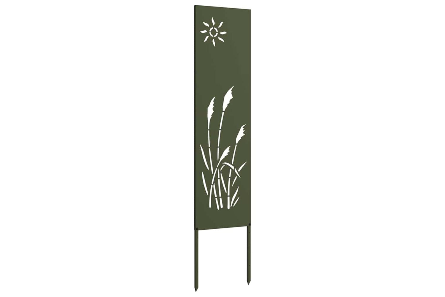 Garden Privacy Screen Olive Green 32 X140cm Cold-rolled Steel-4