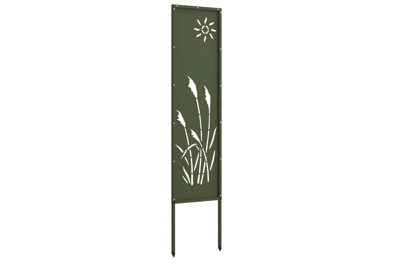 Garden Privacy Screen Olive Green 32 X140cm Cold-rolled Steel-5