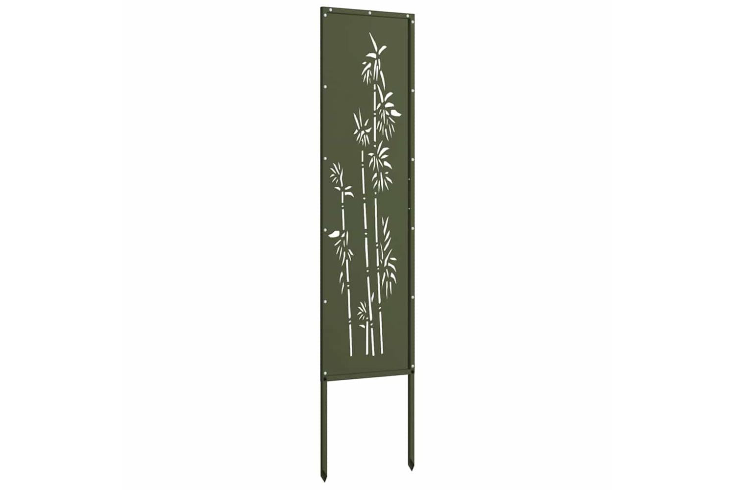 Garden Privacy Screen Olive Green 32 X140cm Cold-rolled Steel-5