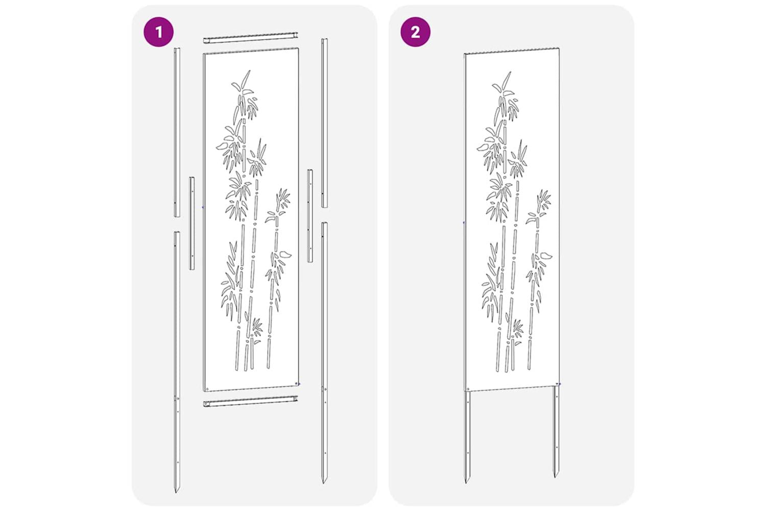 Garden Privacy Screen Olive Green 32 X140cm Cold-rolled Steel-8