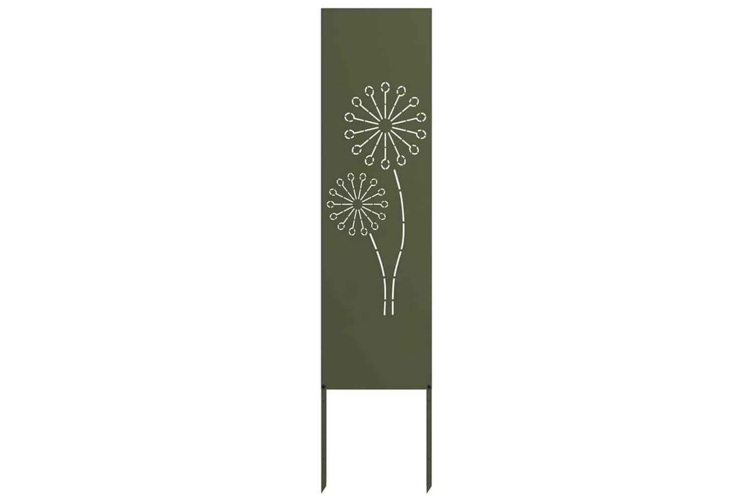 Garden Privacy Screen Olive Green 32 X140cm Cold-rolled Steel-2