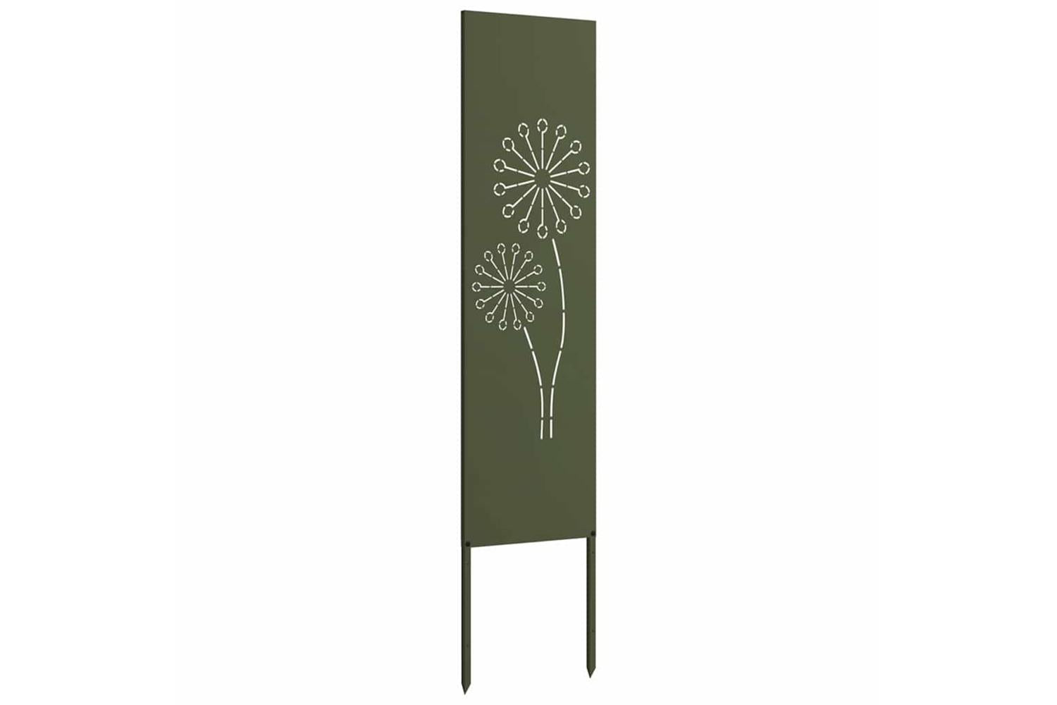 Garden Privacy Screen Olive Green 32 X140cm Cold-rolled Steel-4