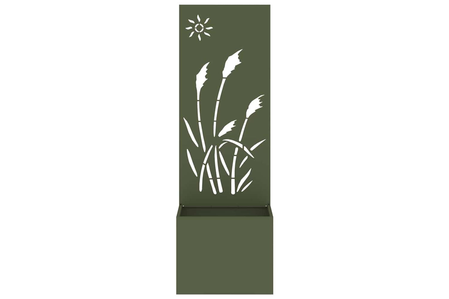 Garden Privacy Screen Olive Green 50 X 140 Cm Cold-rolled Steel-5