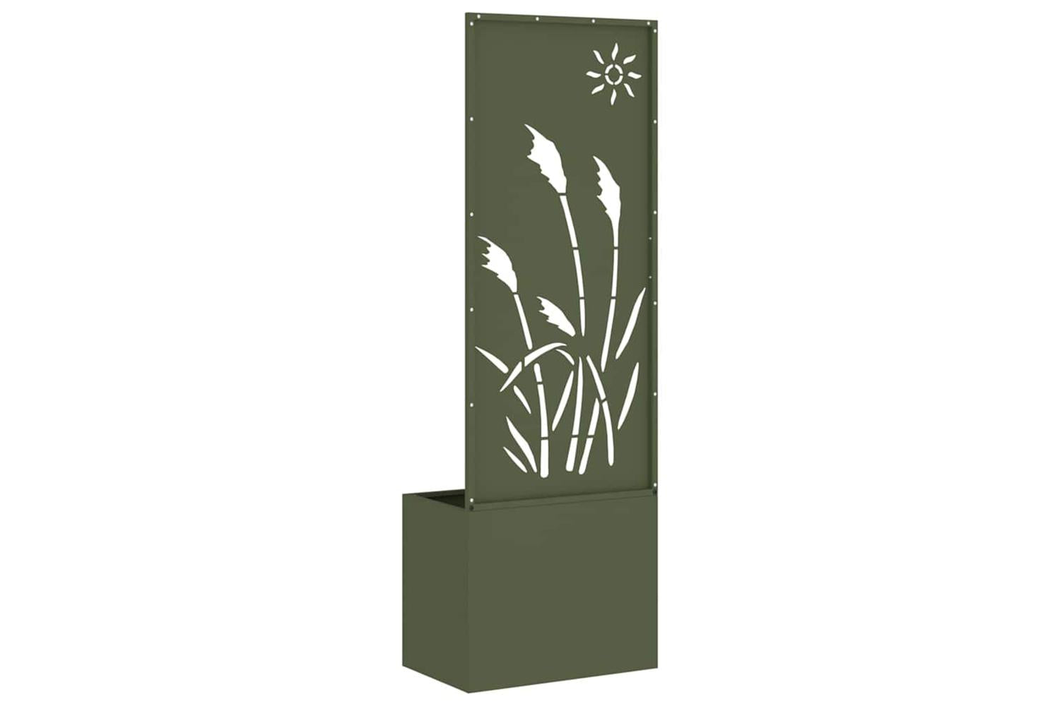 Garden Privacy Screen Olive Green 50 X 140 Cm Cold-rolled Steel-7