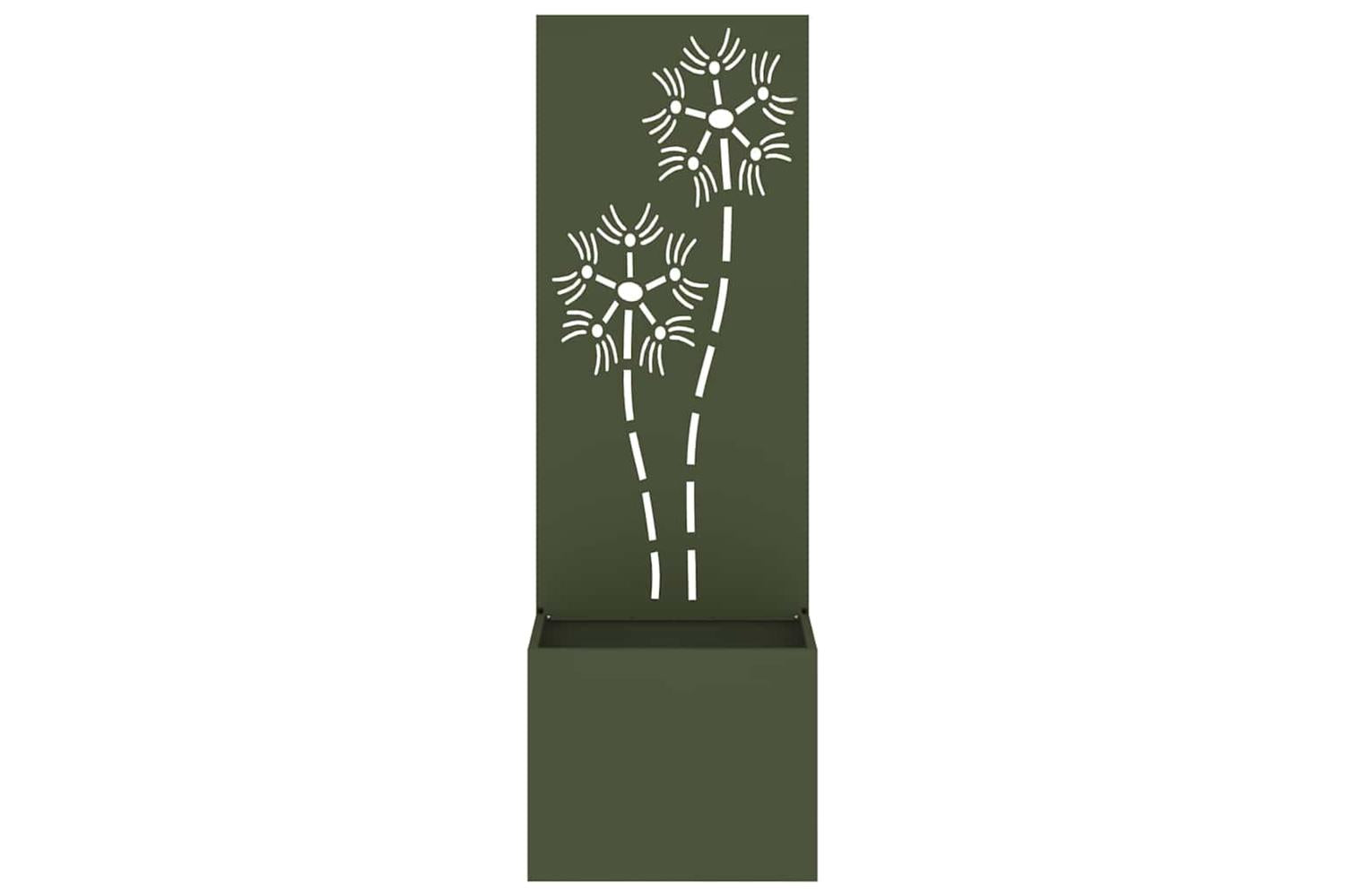 Garden Privacy Screen Olive Green 50 X 140 Cm Cold-rolled Steel-5