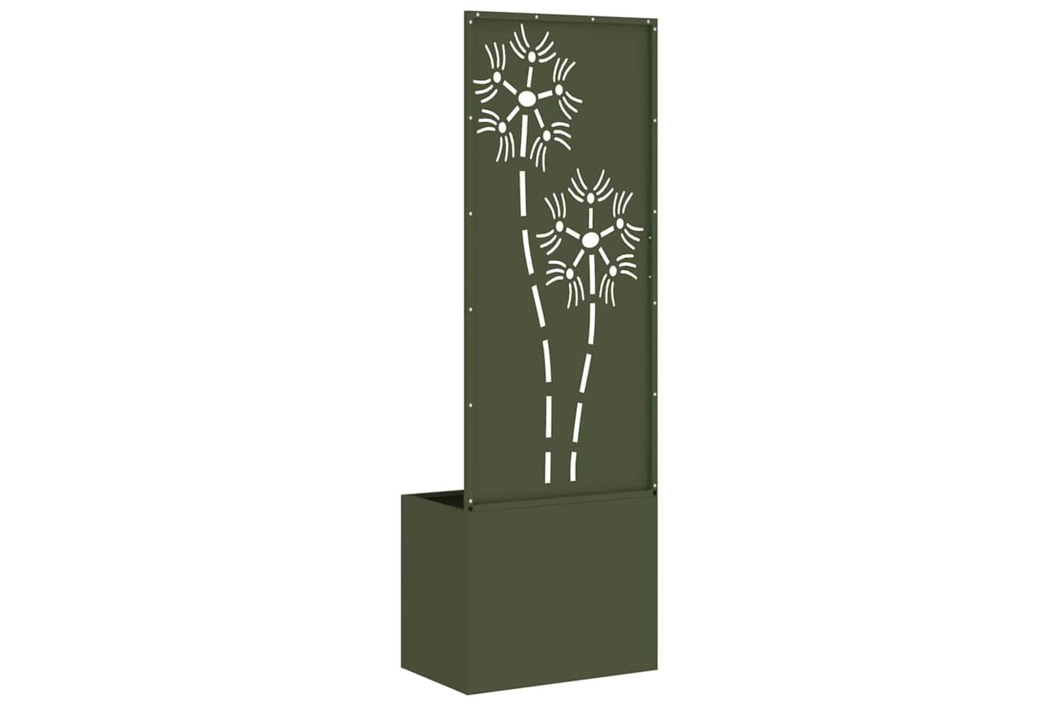 Garden Privacy Screen Olive Green 50 X 140 Cm Cold-rolled Steel-7