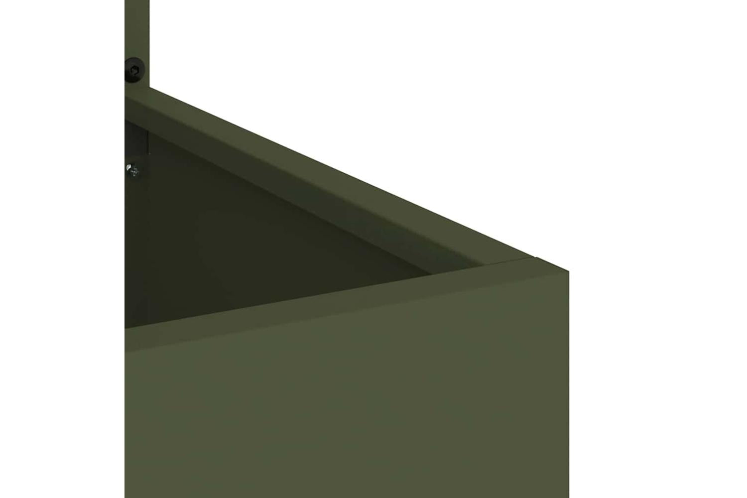 Garden Privacy Screen Olive Green 50 X 140 Cm Cold-rolled Steel-8