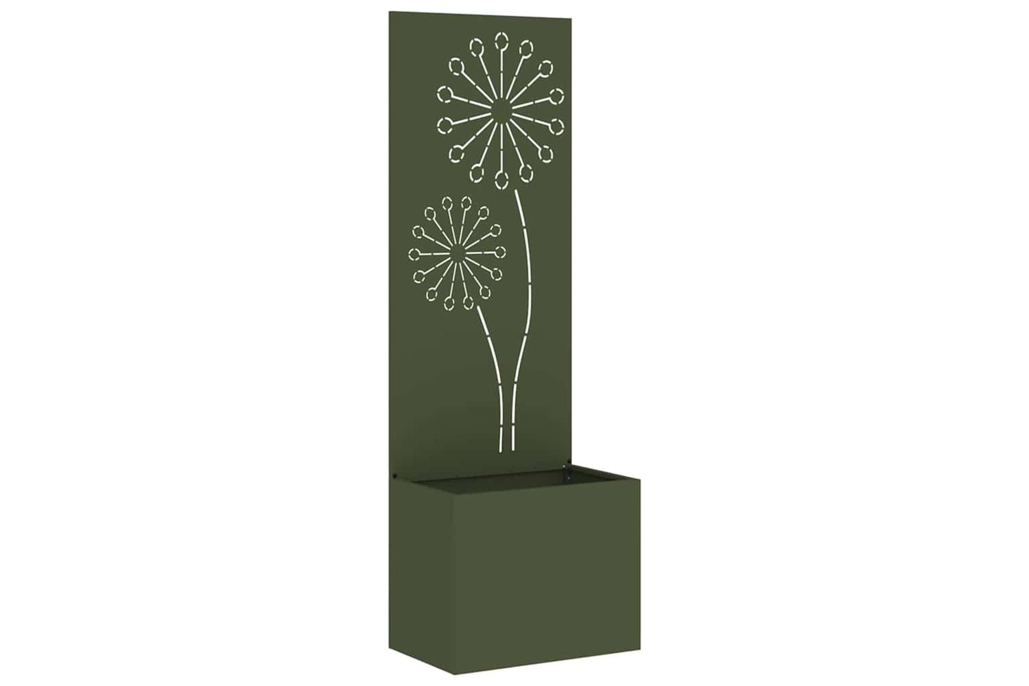 Garden Privacy Screen Olive Green 50 X 140 Cm Cold-rolled Steel-2