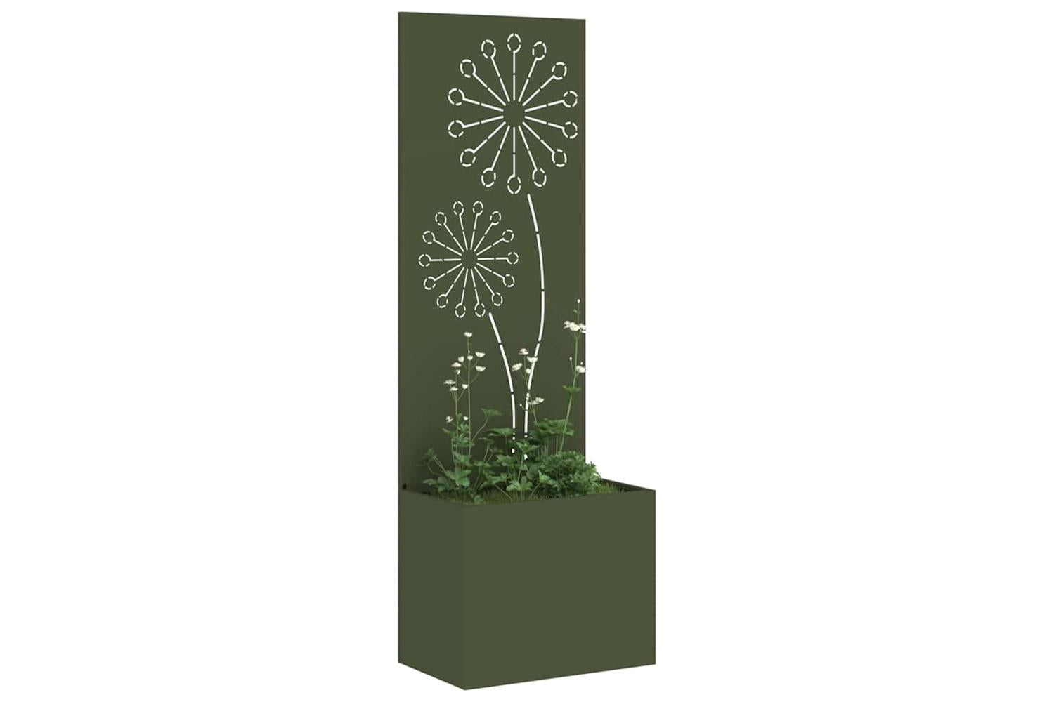 Garden Privacy Screen Olive Green 50 X 140 Cm Cold-rolled Steel-3