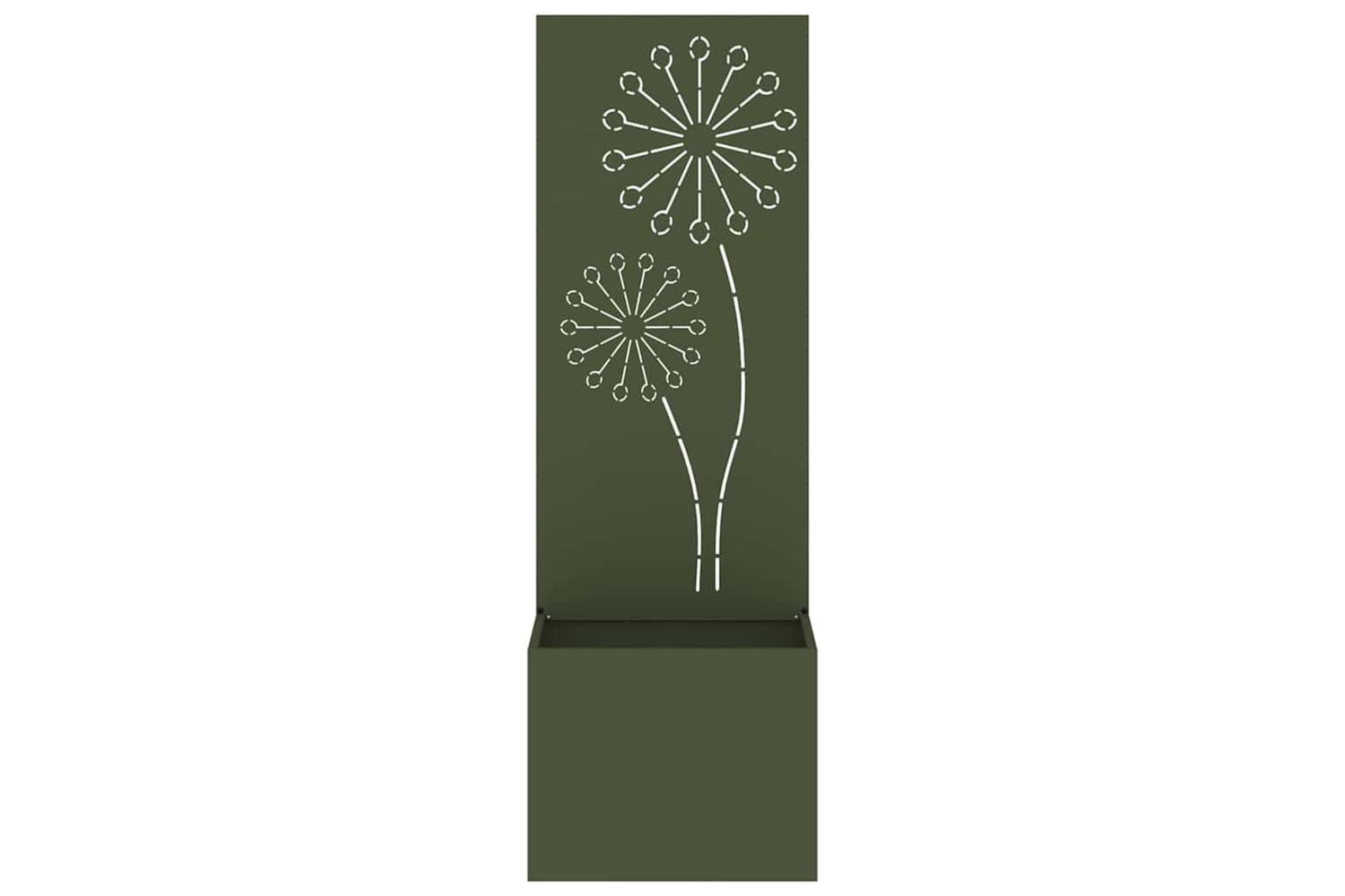 Garden Privacy Screen Olive Green 50 X 140 Cm Cold-rolled Steel-5
