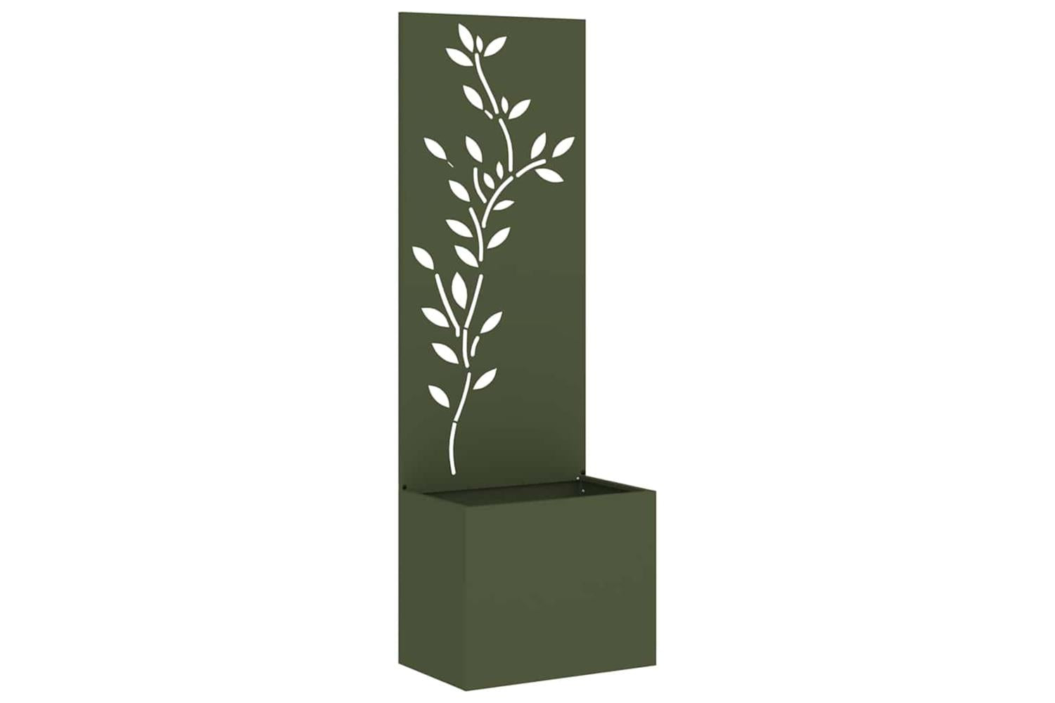 Garden Privacy Screen Olive Green 50 X 140 Cm Cold-rolled Steel-2