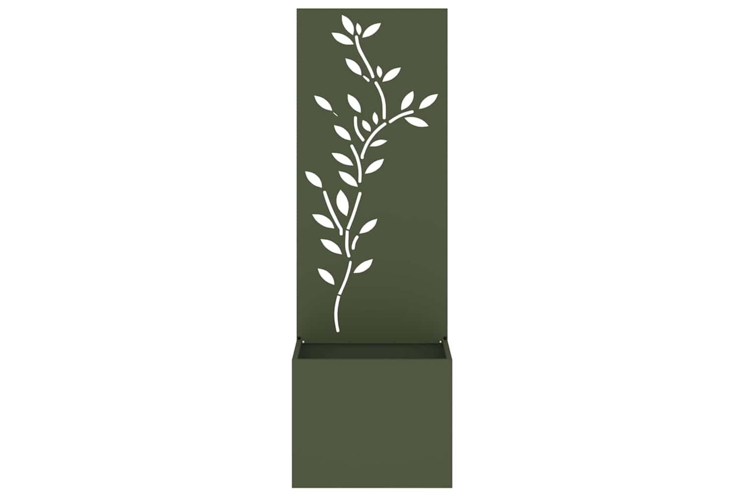 Garden Privacy Screen Olive Green 50 X 140 Cm Cold-rolled Steel-5