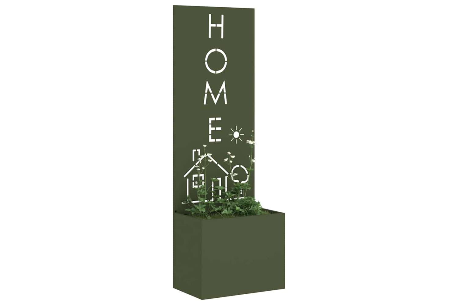 Garden Privacy Screen Olive Green 50 X 140 Cm Cold-rolled Steel-3