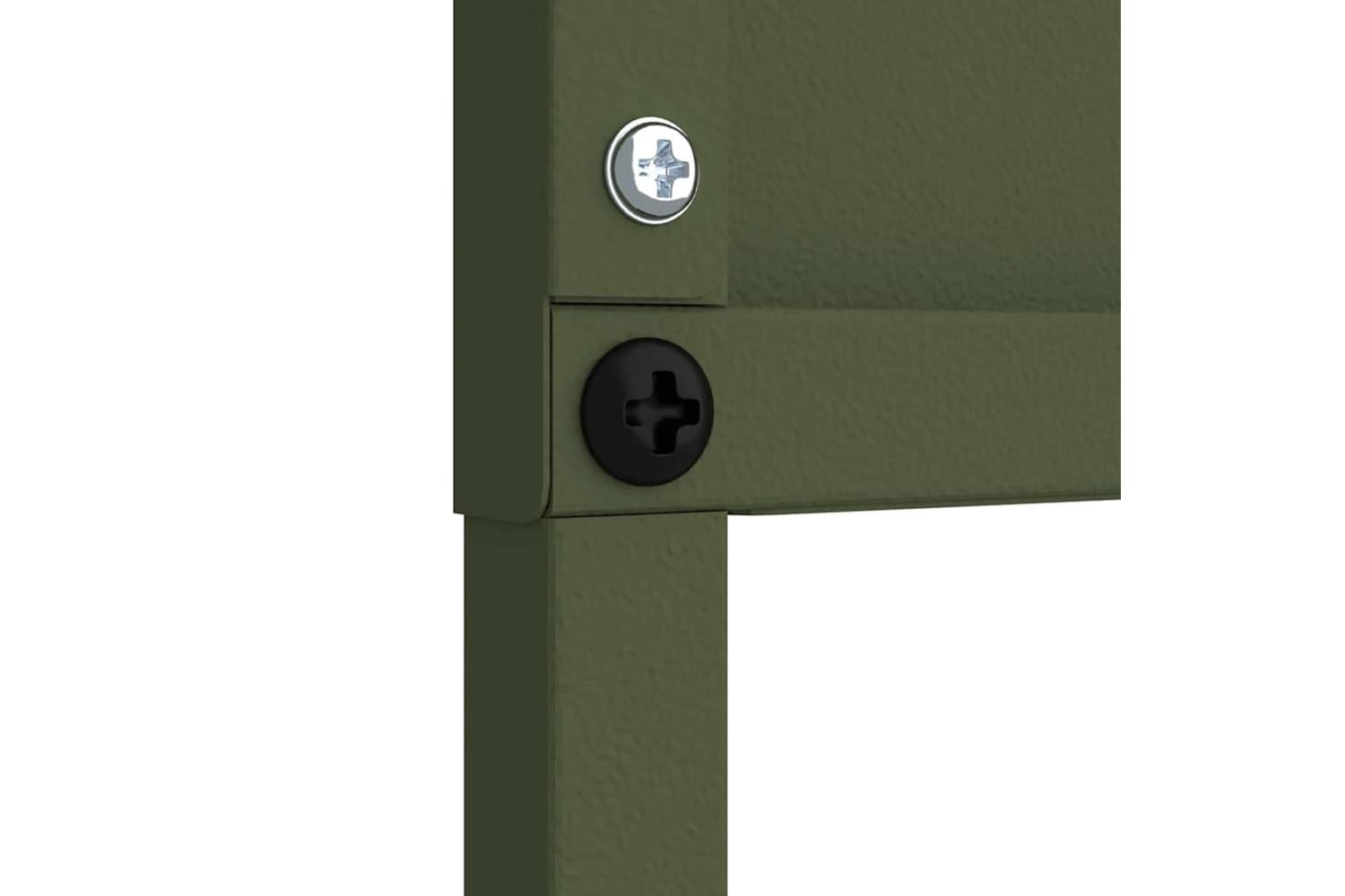 Garden Privacy Screen Olive Green 50 X140cm Cold-rolled Steel-6