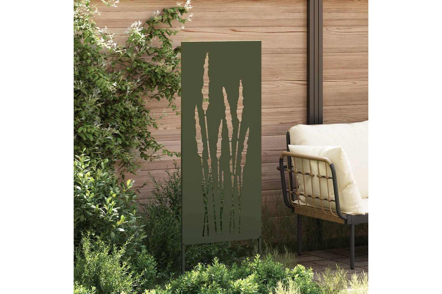 Garden Privacy Screen Olive Green 50 X140cm Cold-rolled Steel-3
