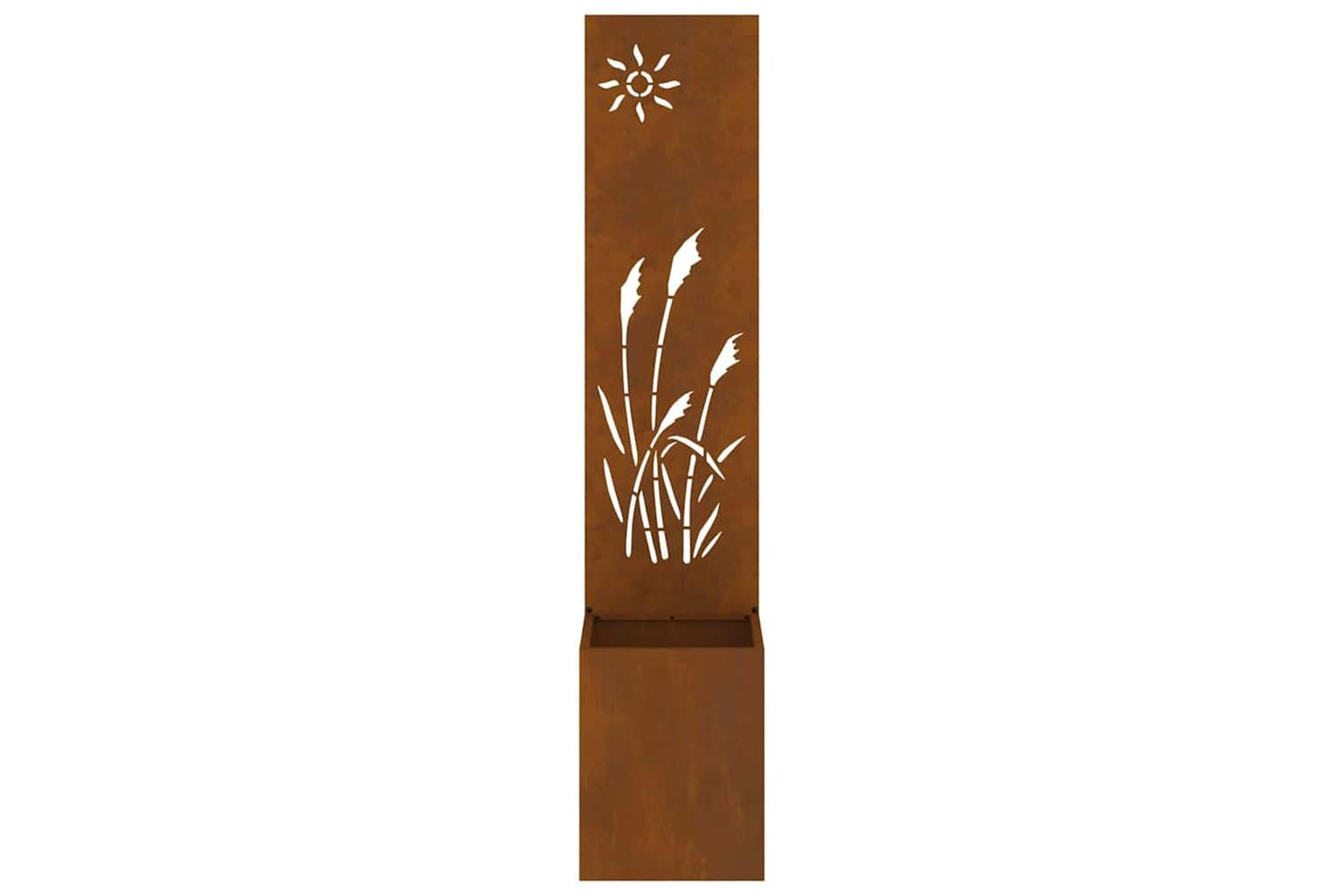 Garden Privacy Screen Rusty 32 X 140 Cm Weathering Steel-6