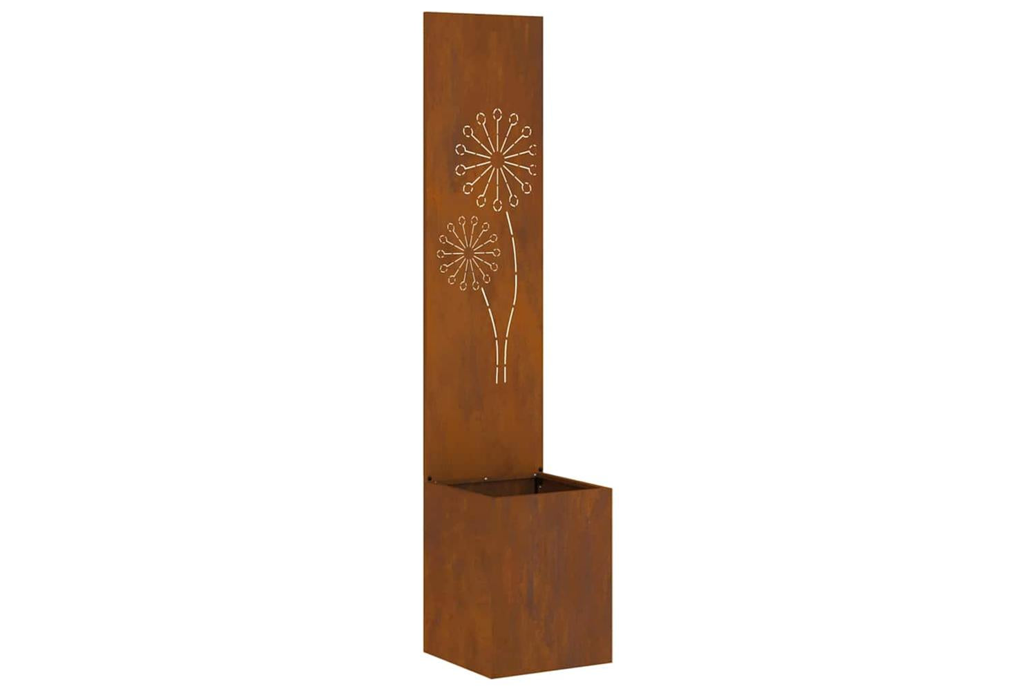 Garden Privacy Screen Rusty 32 X 140 Cm Weathering Steel-2