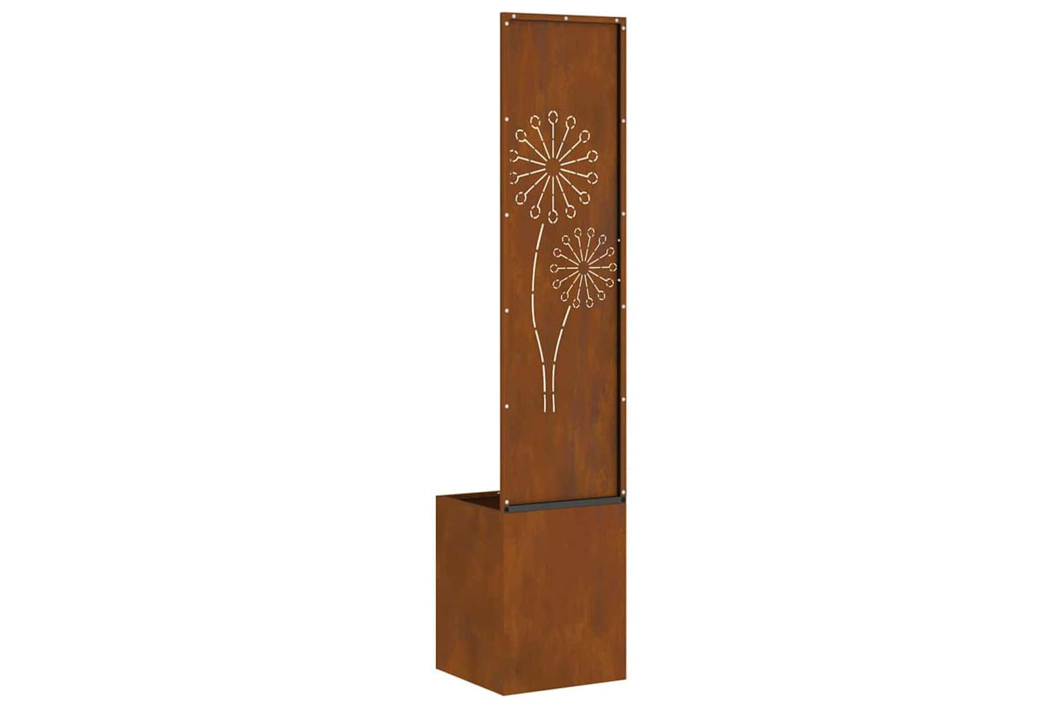 Garden Privacy Screen Rusty 32 X 140 Cm Weathering Steel-8