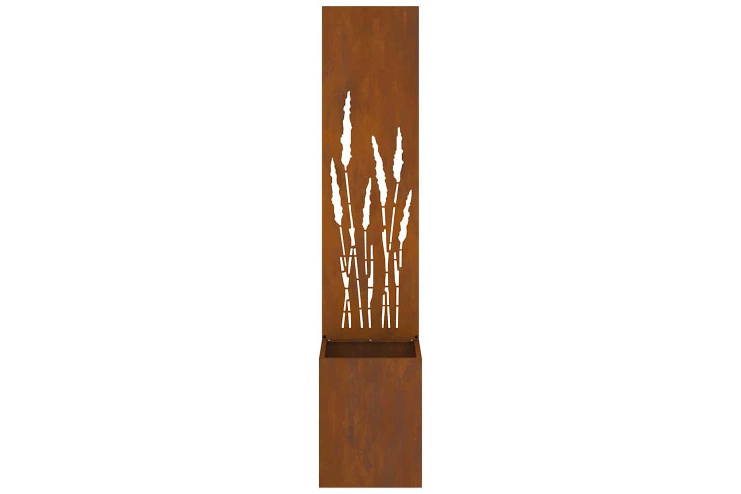 Garden Privacy Screen Rusty 32 X 140 Cm Weathering Steel-6