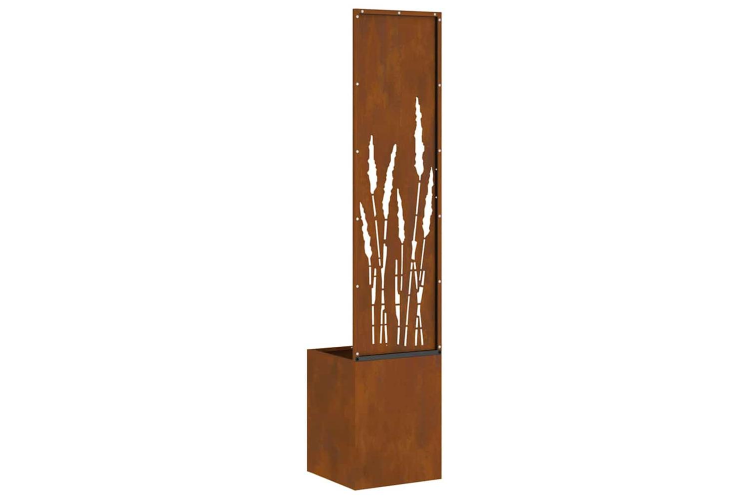 Garden Privacy Screen Rusty 32 X 140 Cm Weathering Steel-8