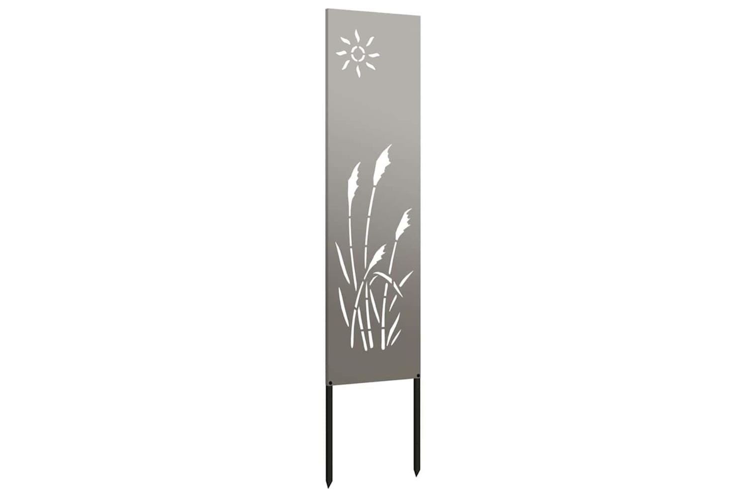 Garden Privacy Screen Rusty 32 X140cm Weathering Steel-5