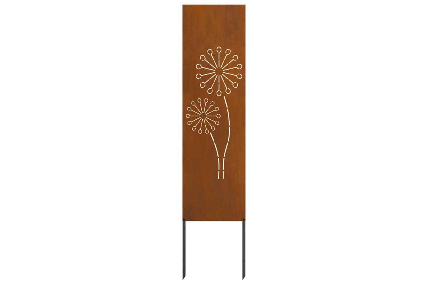 Garden Privacy Screen Rusty 32 X140cm Weathering Steel-2