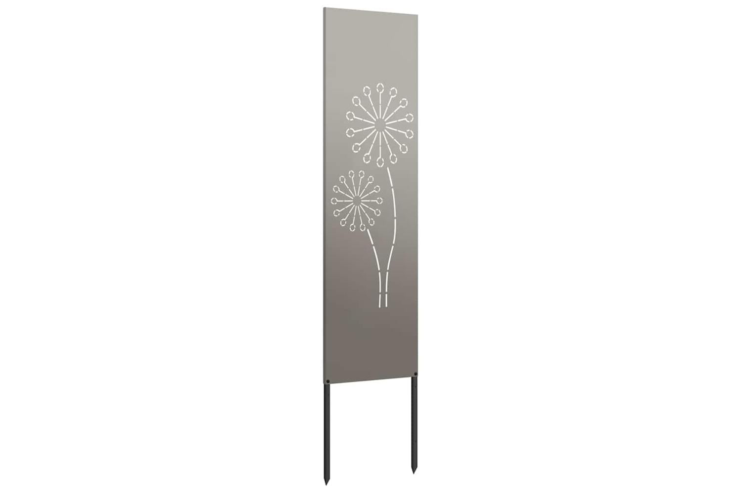 Garden Privacy Screen Rusty 32 X140cm Weathering Steel-4