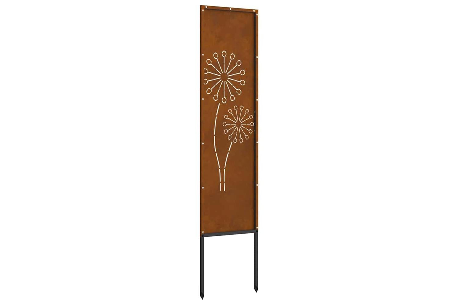 Garden Privacy Screen Rusty 32 X140cm Weathering Steel-6