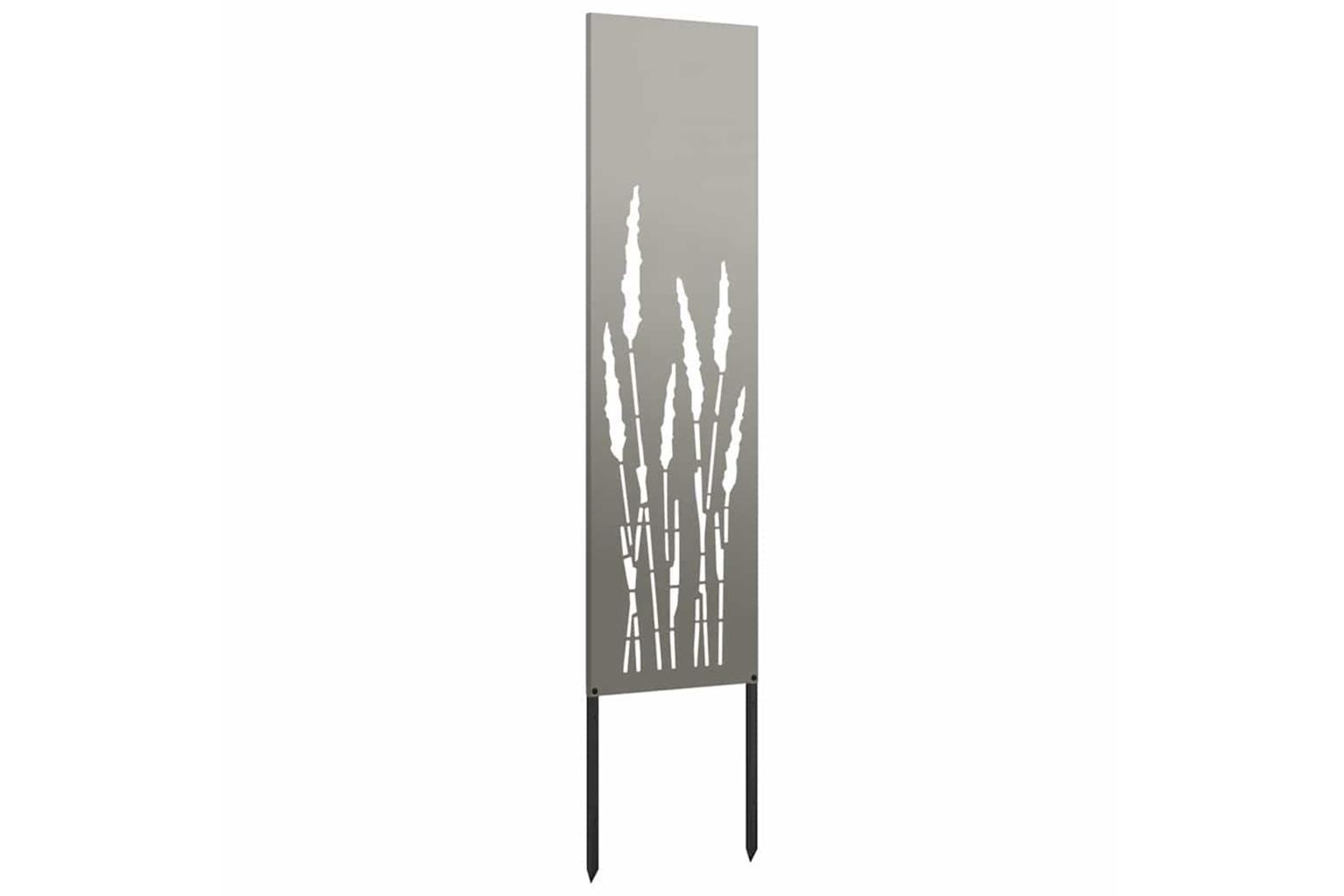 Garden Privacy Screen Rusty 32 X140cm Weathering Steel-4